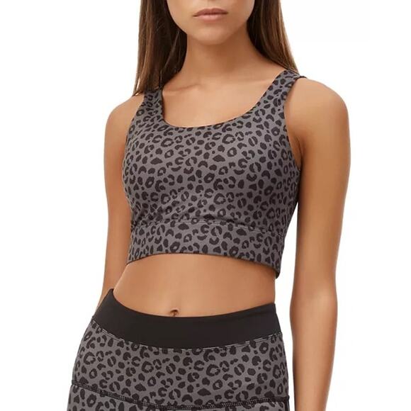 Anthropologie Other - Anthropologie All Fenix Jagger Leopard Print Sports Bra Sz XS